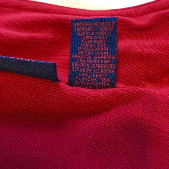Bill Blass Red Button Frt Medium Shirt/Jacket, Shacket - Picture 6 of 7